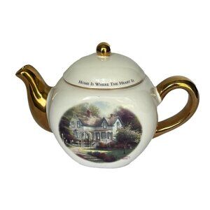 Thomas Kinkade Vintage "Home Is Where The Heart Is" Teapot